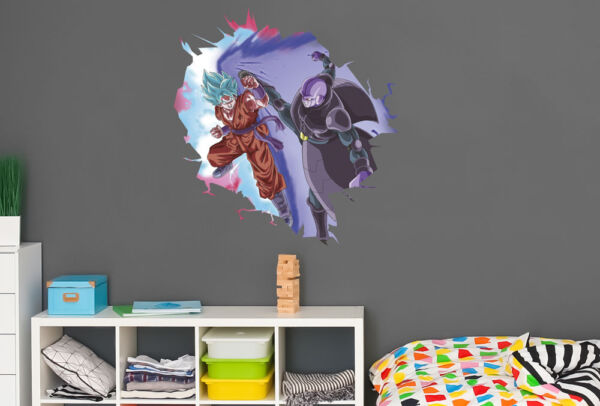 Vinilo de Pared Efecto Hueco 3D Dragon Ball Super Conjunto de Personajes montaje