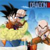 Papel Pintado de Pared Dragon Ball Classic Goku y Krillin montaje