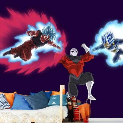 Fotomural Dragon Ball Goku y Vegeta vs Jiren