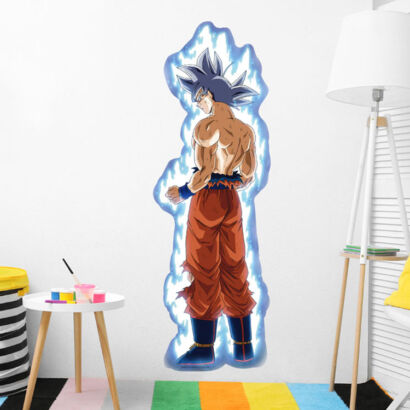 Pegatina de pared Dragon Ball Goku Ultra Instinto montaje