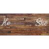 Cabecero Cama Madera HE&SHE