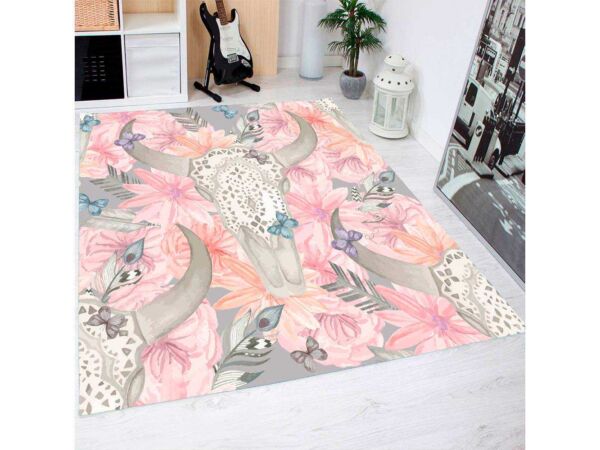 Alfombra PVC Arte Floral Africano