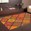 Alfombra PVC Mosaico Azulejos Naranjas