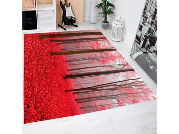 Alfombra PVC Bosque Rojo