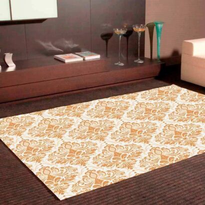 Alfombra PVC Estampado Jacquard Hojas Elegantes