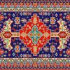 Alfombra PVC Tapiz Geométrico Rojo