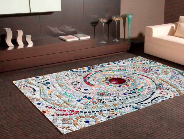 Alfombra PVC Mosaico Romano Espiral