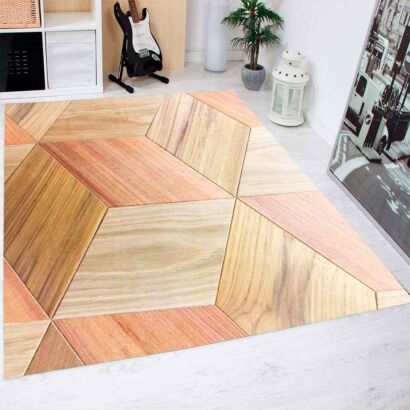 Alfombra PVC Parquet Cuadrados