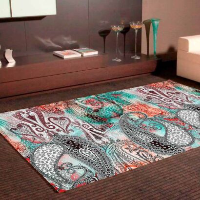 Alfombra PVC Estampado Paisley Salvaje