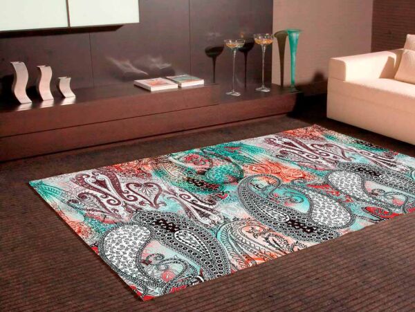 Alfombra PVC Estampado Paisley Salvaje