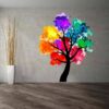 Vinilo Decorativo Árbol Colores