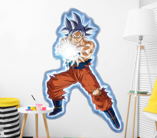 Pegatina pared Dragon Ball Super Goku Onda Vital montaje