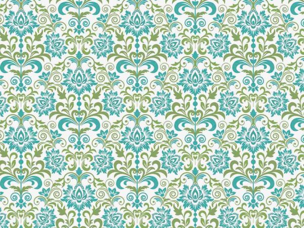 Alfombra PVC Cenefa Floral Bicolor