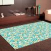 Alfombra PVC Cenefa Floral Bicolor