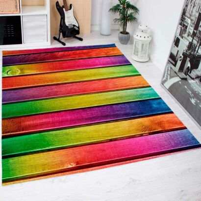 Alfombra PVC Madera Multicolor