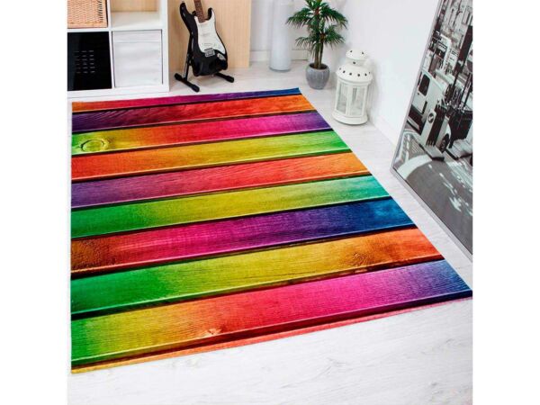 Alfombra PVC Madera Multicolor