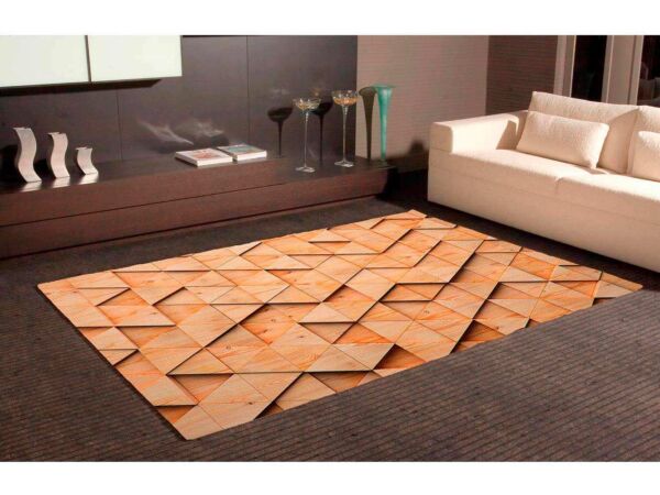 Alfombra PVC Estilo Madera 3D