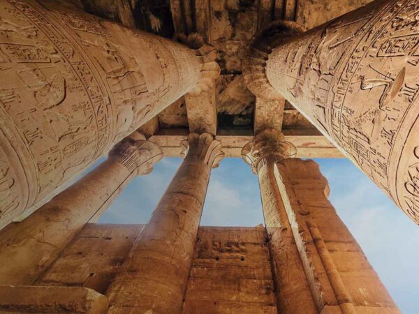 Papel Pintado Columnas Egipcias