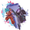 Vinilo de Pared Efecto Hueco 3D Dragon Ball Super Conjunto de Personajes diseño