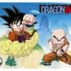 Papel Pintado de Pared Dragon Ball Classic Goku y Krillin frontal