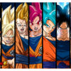 Fotomural Dragon Ball Transformaciones Goku frontal