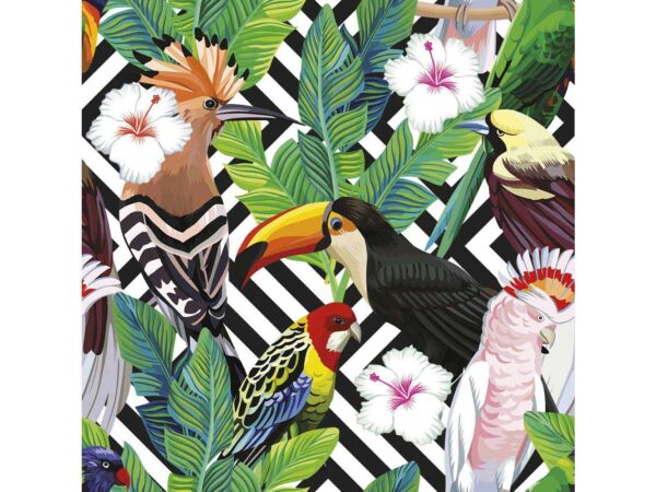 Fotomural Vinilo Pajaros Tropicales