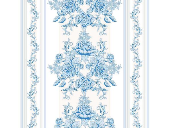 Fotomural Vinilo Zen Columna Flor Azul
