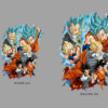 Vinilo de Pared Efecto Hueco 3D Dragon Ball Super Super Saiyan Blue medidas