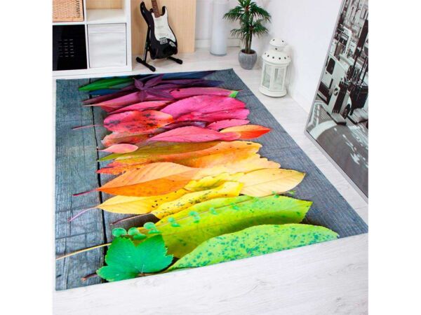 Alfombra PVC Hojas Colores