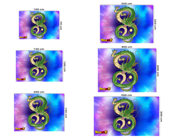 Fotomural Dragon Ball Shenron medidas