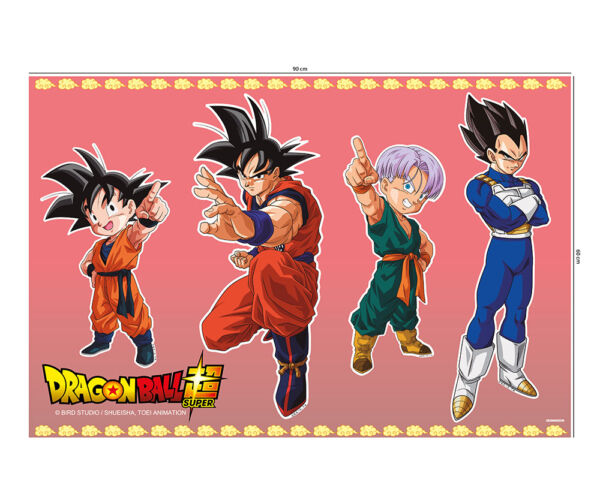 Pack de pegatinas Dragon Ball Personajes medidas