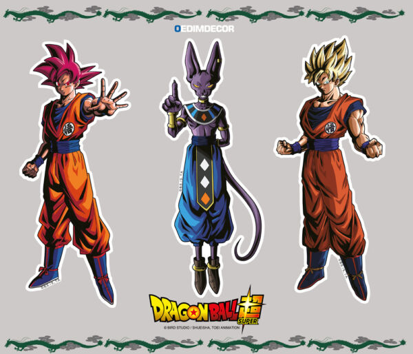 Pegatinas vinilo Dragon Ball Super diseño