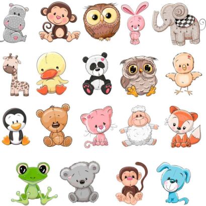 Pack Figuras Vinilos Infantiles Animales