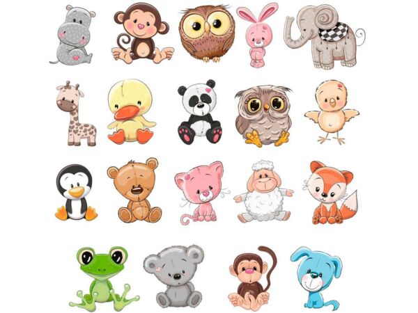 Pack Figuras Vinilos Infantiles Animales