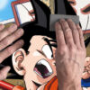 Vinilo de Pared Efecto Hueco 3D Dragon Ball Classic Krilin y Goku Lucha colocación