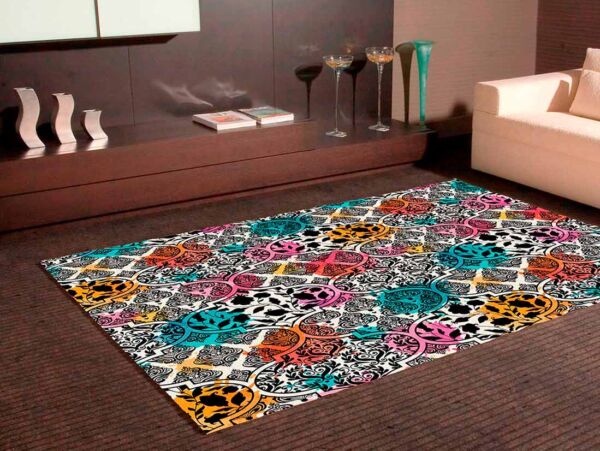 Alfombra PVC Estampado Moderno Multicolor