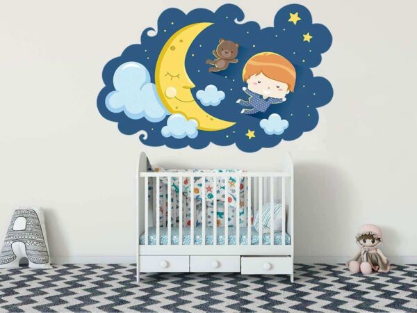 Vinilo Infantil Sueños Noche Estrellada