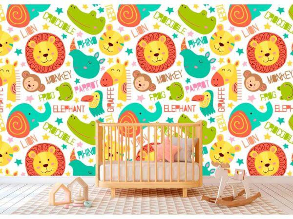 Papel Pintado Animales Infantil