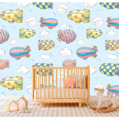 Papel Pintado Dirigible Infantil