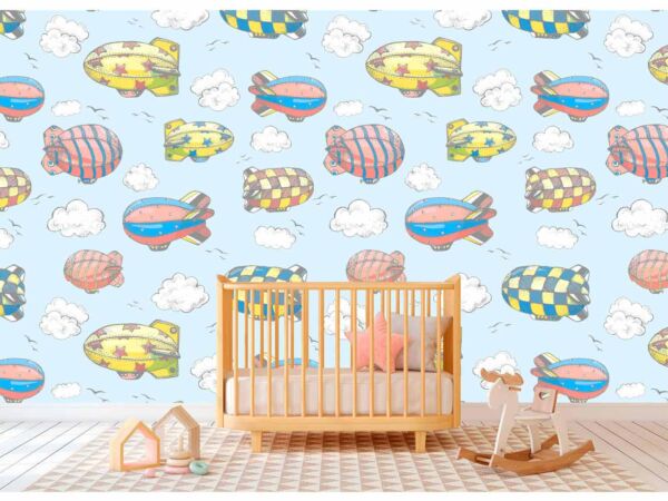 Papel Pintado Dirigible Infantil