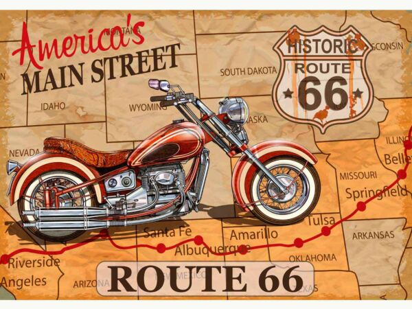 Papel Pintado Moto Americana