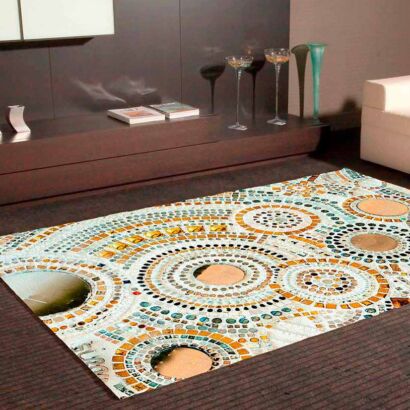 Alfombra PVC Mosaico Circular