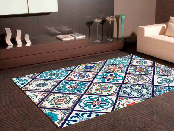 Alfombra PVC Mosaico Tipo Azulejo