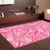 Alfombra PVC Estampado Paisley Rosa