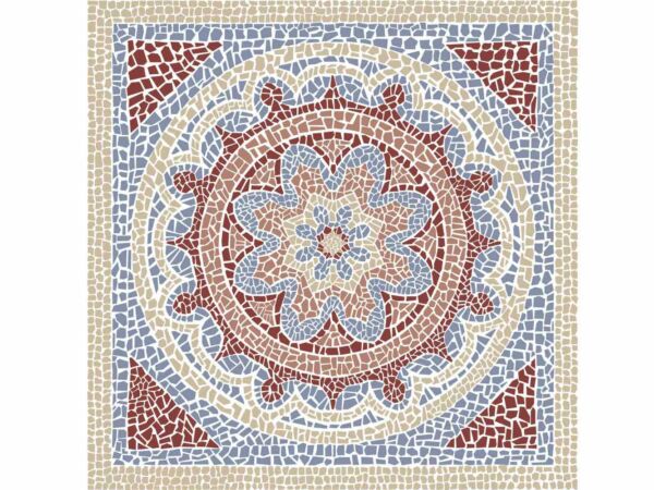 Alfombra-Mosaicos-Flor-Granate