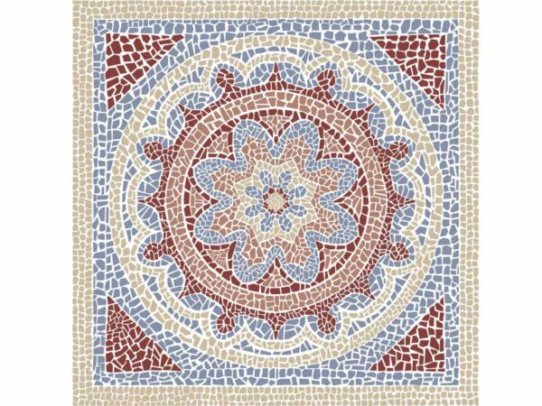Alfombra-Mosaicos-Flor-Granate