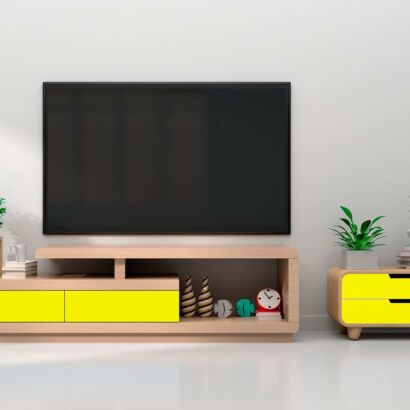 Vinilo Decorativo Mueble Amarillo