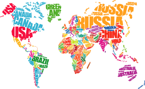 Fondo Vinilo Decorativo Mapa Mundi