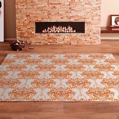 Alfombra PVC Mosaico Elemental Naranja