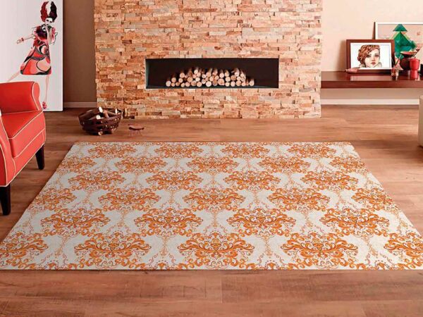 Alfombra PVC Mosaico Elemental Naranja